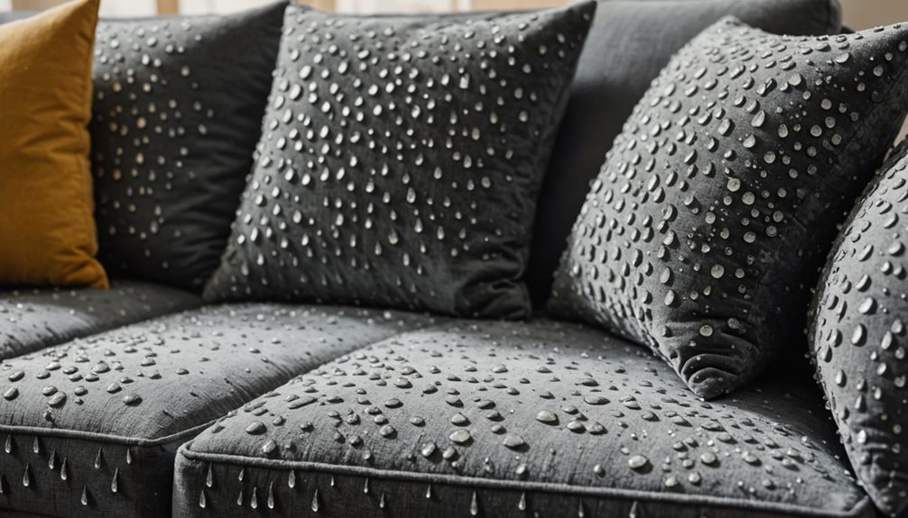 excessive moisture on fabric