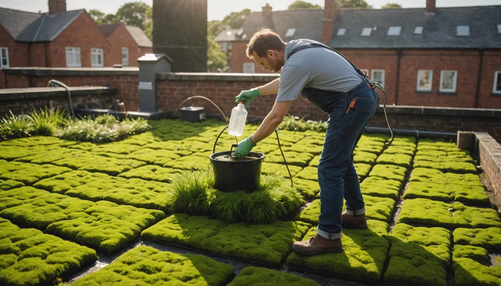 vinegar spray application process